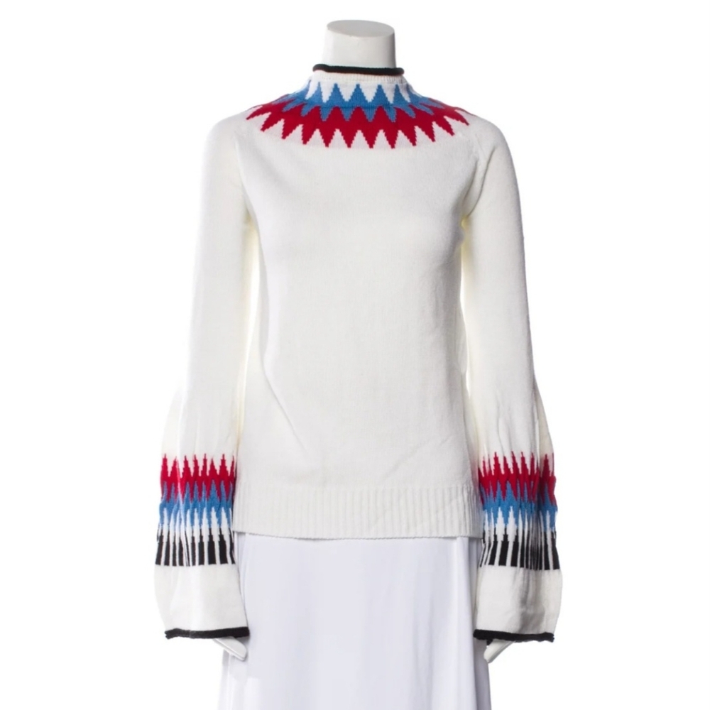 Bell-sleeve sweater